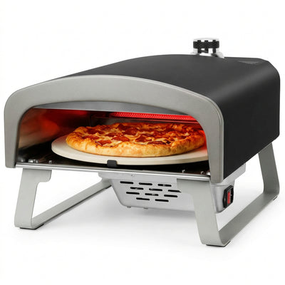 13" Propane Gas Pizza Oven with Automatic Rotating Stone, PS102