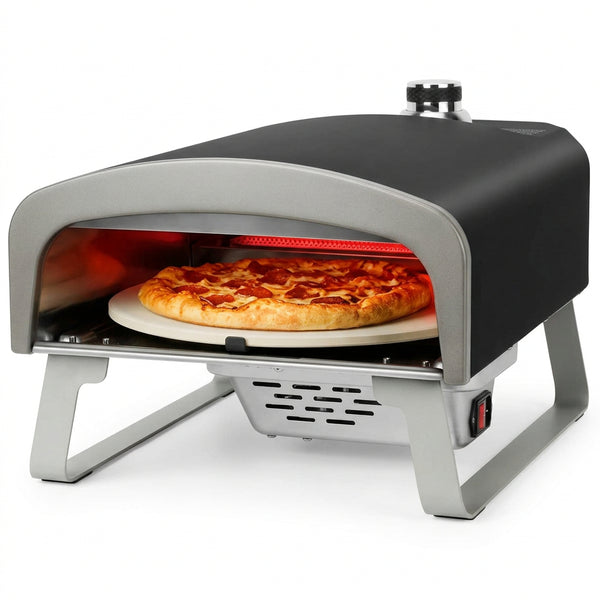 13" Propane Gas Pizza Oven with Automatic Rotating Stone, PS102