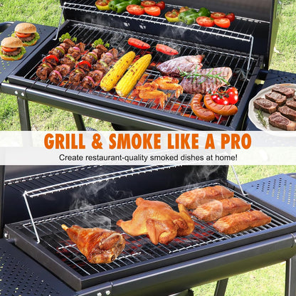 BBQ Barrel Charcoal Grill: Spacious Premium Outdoor Barbecue Grill