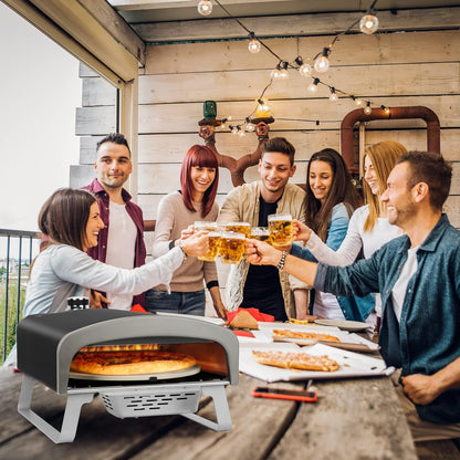 13" Propane Gas Pizza Oven with Automatic Rotating Stone, PS102