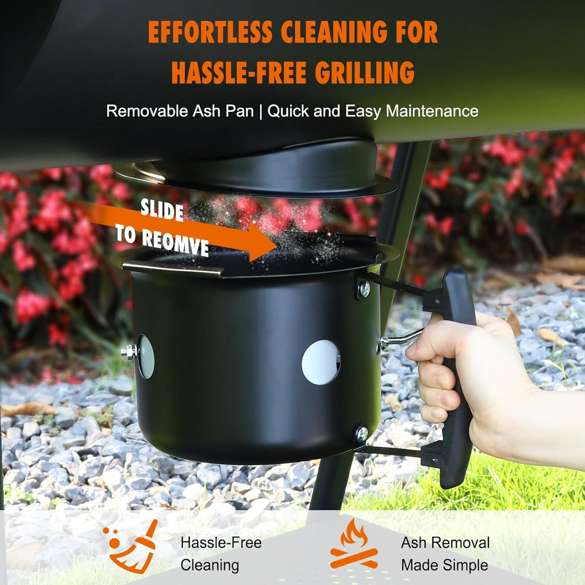 BBQ Barrel Charcoal Grill: Spacious Premium Outdoor Barbecue Grill